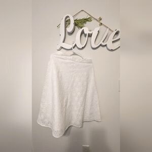 Banana Republic Eyelet Skirt White Size 6